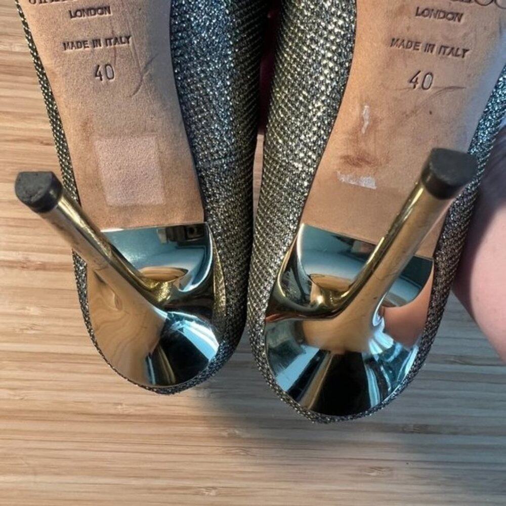 Jimmy Choo Silver and Gold Heels - Picture 8 of 11